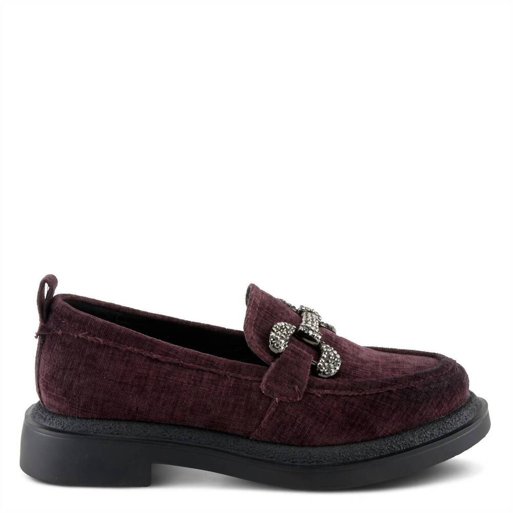 NEW PATRIZIA women's marlen loafer shoes in plum